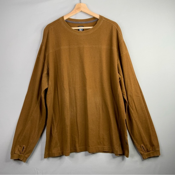Kuhl Long Sleeve T-Shirt Crew Neck with Thumb Holes. Brown. Men’s Size XXL. - Picture 1 of 7